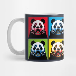 Pop Fearful Panda - Funny Panda Art Mug